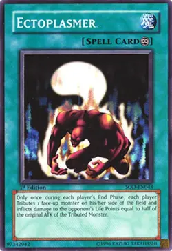 Heavily Played, English Yu Gi Oh Ectoplasmer - SOD-EN043 - Super Rare - 1st Edit - Image 1