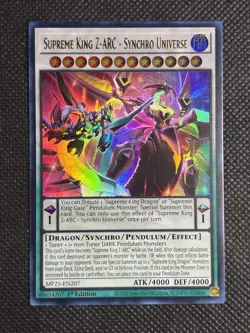 YuGiOh! - Supreme King Z-ARC - Synchro Universe MP25-EN207 Ultra Rare 1st Ed NM - Image 1