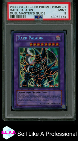 DARK PALADIN YU-GI-OH SECRET RARE DUEL MASTER´S GUIDE DMG-001 2006 ENG PSA 9 - Image 1