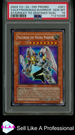 VALKYRION THE MAGNA WARRIOR YU-GI-OH SR SDD-001 2000 ENG PSA 10 - Image 1