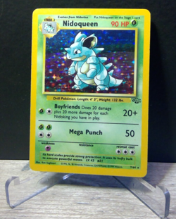 👑 Pokemon Nidoqueen 7/64 Jungle Holo Rare WOTC 1999 Vintage Card LP - Image 1