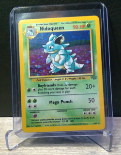 👑 Pokemon Nidoqueen 7/64 Jungle Holo Rare WOTC 1999 Vintage Card LP - Image 3