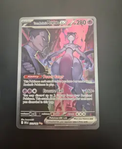 Pokemon TCG Card - Team Rocket's Mewtwo ex 231/182 - Special Illustration Rare - Image 1
