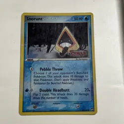 Snorunt 64/108 Ex Power Keepers Reverse Holo Stamped Vintage Pokemon TCG Card - Image 1