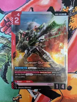 Buster Gundam - GD01-046 - Legend Rare, Near Mint, Gundam Card Game - Image 1