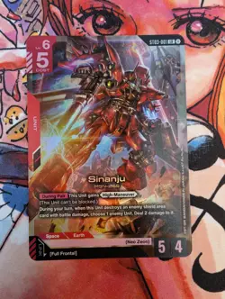 Sinanju - ST03-001- Legend Rare, Near Mint, Gundam Card Game - Image 1