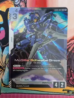 McGillis' Schwalbe Graze - ST05-007 - Legend Rare, Near Mint, Gundam Card Game - Image 1