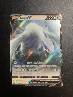 Lugia V 138/195 Sword & Shield Silver Tempest Holo UR NM Pokemon Card 2022 - Image 1