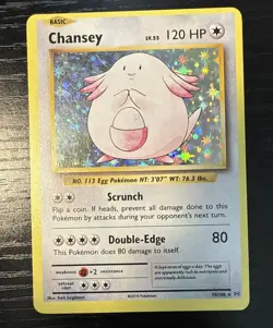 Chansey 70/108 Holo Rare XY: Evolutions 2016 Off Center Pokemon Card Near Mint - Image 1