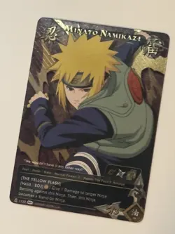 Naruto Tcg CCG Minato Namikaze Card Super Rare English 1122 - Image 1