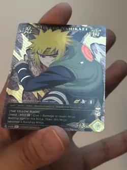 Naruto Tcg CCG Minato Namikaze Card Super Rare English 1122 - Image 4
