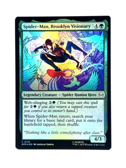 Spider-Man, Brooklyn Visionary #115 Foil NM Spider-Man Magic MTG Card - Image 1