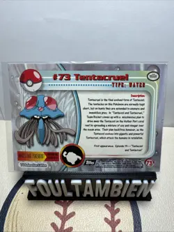 Topps Pokemon Tv Animation Tentacruel Foil Card - Image 2