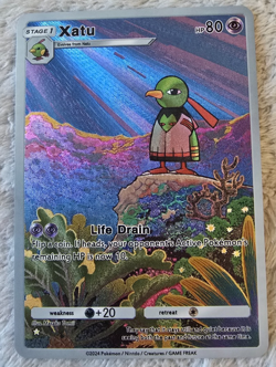 NEW ~ ART CARD ~ Pokemon Pocket TCG Xatu Illustration Immersive TEXTURED - Image 1