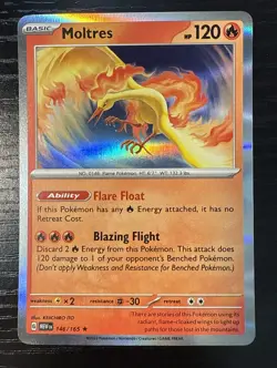 Moltres - 146/165 - 146/165 - Deck Exclusives - Holo - Pokemon TCG Card - Image 1