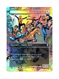 Web-Warriors 203 Spider-Man Borderless Foil Magic The Gathering MTG Card - Image 1