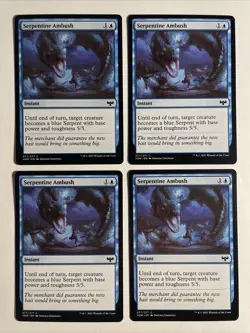 4x Mtg Crimson Vow Serpentine Ambush NM/M Magic The Gathering - Image 1