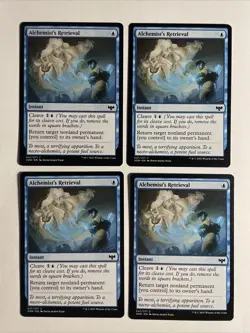 4x Mtg Crimson Vow Alchemist‘s Retrieval NM/M Magic The Gathering - Image 1