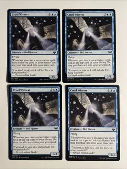 4x Mtg Crimson Vow Cruel Witness NM/M Magic The Gathering - Image 1