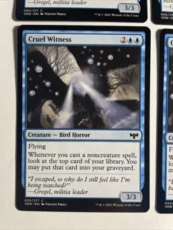 4x Mtg Crimson Vow Cruel Witness NM/M Magic The Gathering - Image 2