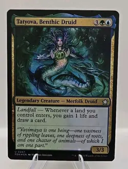 Tatyova, Benthic Druid MTG Foundations Foil - Image 1