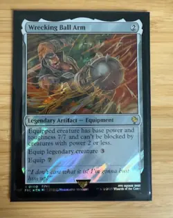 MTG- Wrecking Ball Arm (Surge Foil) Commander: Final Fantasy Foil NM - Image 1