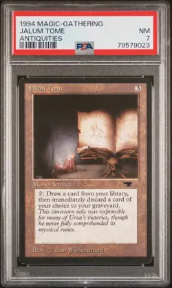 1994 MTG - Jalum Tome Antiquities PSA NM 7 - Image 1