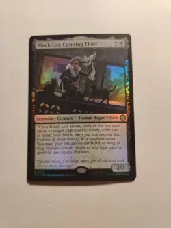 MtG Marvel's Spider-Man Black Cat, Cunning Thief (R) (Foil) NM - Image 2