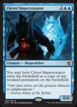 MTG English Clever Impersonator NM Normal Khans of Tarkir - Image 1