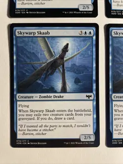 4x Mtg Crimson Vow Skywarp Skaab NM/M Magic The Gathering - Image 2