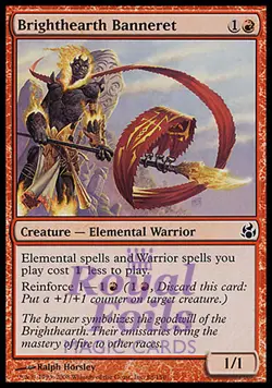 Brighthearth Banneret 1x FOIL MTG Morningtide MOR Common MINT red - Image 1