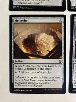4x Mtg Dominaria United Meteorite NM/M Magic The Gathering - Image 2