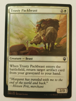 1x Trusty Packbeast FOIL Commander Legends MTG Magic the Gathering NM - Image 1