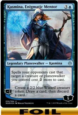 1x - Kasmina, Enigmatic Mentor - FOIL #56 - War of the Spark - CUC NM MTG - Image 1