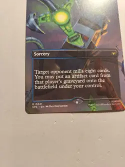 MTG magic SPIDERMAN BORDERLESS GRASPING TENTACLES #021 RARE Regular - Image 2