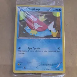 POKEMON PROMO - XY GENERATIONS 20TH ANNIVERSARY - MAGIKARP 22/83 (HOLO) SEALED - Image 1