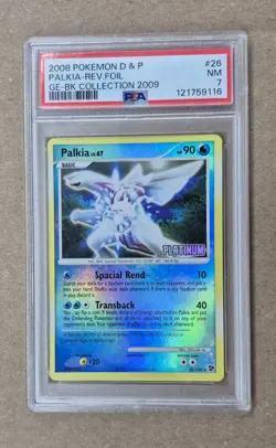 2008 Pokemon PSA 7 Diamond & Pearl Great Encounters Palkia Reverse Holo #26/106 - Image 1