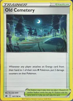Old Cemetery - 147/198 - Chilling Reign Pokemon 2021 - Image 1