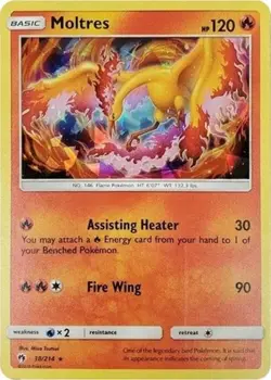 Moltres - 38/214 (Cracked Ice Holo, #038/214) - Holof Deck Exclusives HP Pokemon - Image 1