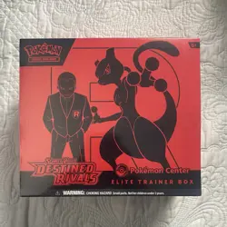 Pokemon TCG Destined Rivals POKEMON CENTER ETB - PC Elite Trainer Box Sealed - Image 1