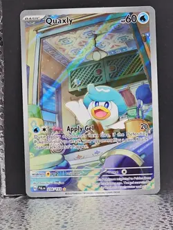 Quaxly Illustration Rare SV02: Paldea Evolved 206/193 NM - Pokemon TCG - Image 1