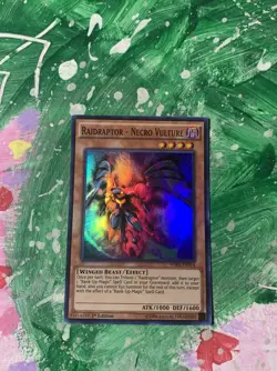 Yugioh RaidRaptor - Necro Vulture - Wing Raiders WIRA-EN014 1st Edition - Image 1