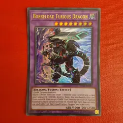Yugioh Borreload Furious Dragon SDRR-EN042 1st Edition - Image 1