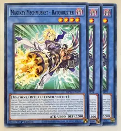 Yugioh x3 Magikey Mechmusket - Batosbuster MP22-EN139 Common 1st Edition - Image 1
