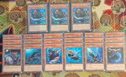 3 x LED9-EN016 Mega Fortress Whale Ultra + 18cd Cmn Fish/Shark Core Mint YuGiOh - Image 1