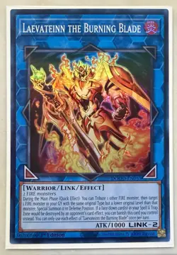 Yugioh! Laevateinn the Burning Blade DOOD-EN053 Super Rare 1st Ed NM - Image 1