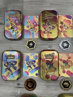 Pokemon Scarlet & Violet 151 Mini Tins !!EMPTY!! Does come with card and coins - Image 2