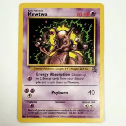 Mewtwo Pokemon Card Promo #14 Black Star - 1999 WOTC Vintage - Rare LP - Image 1