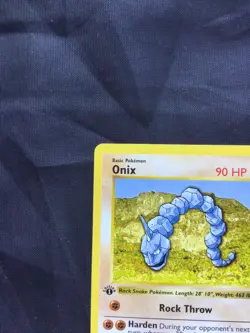 Pokemon Cards: Base Set 1st Edition Common: Onix 56/102 - Image 2