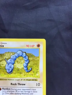 Pokemon Cards: Base Set 1st Edition Common: Onix 56/102 - Image 3